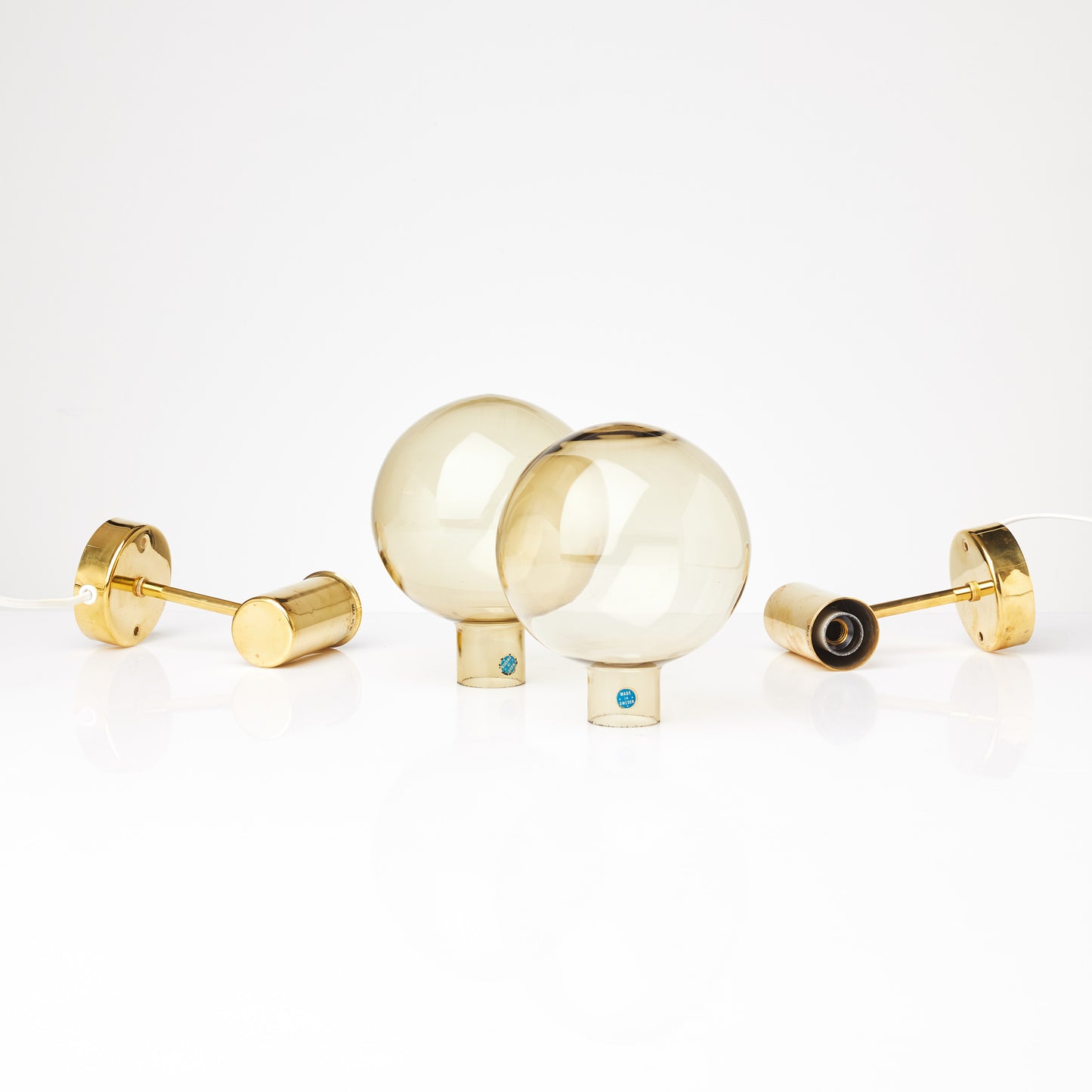Hans-Agne Jakobsson Wall Lamps Model V-149 Sweden 1960