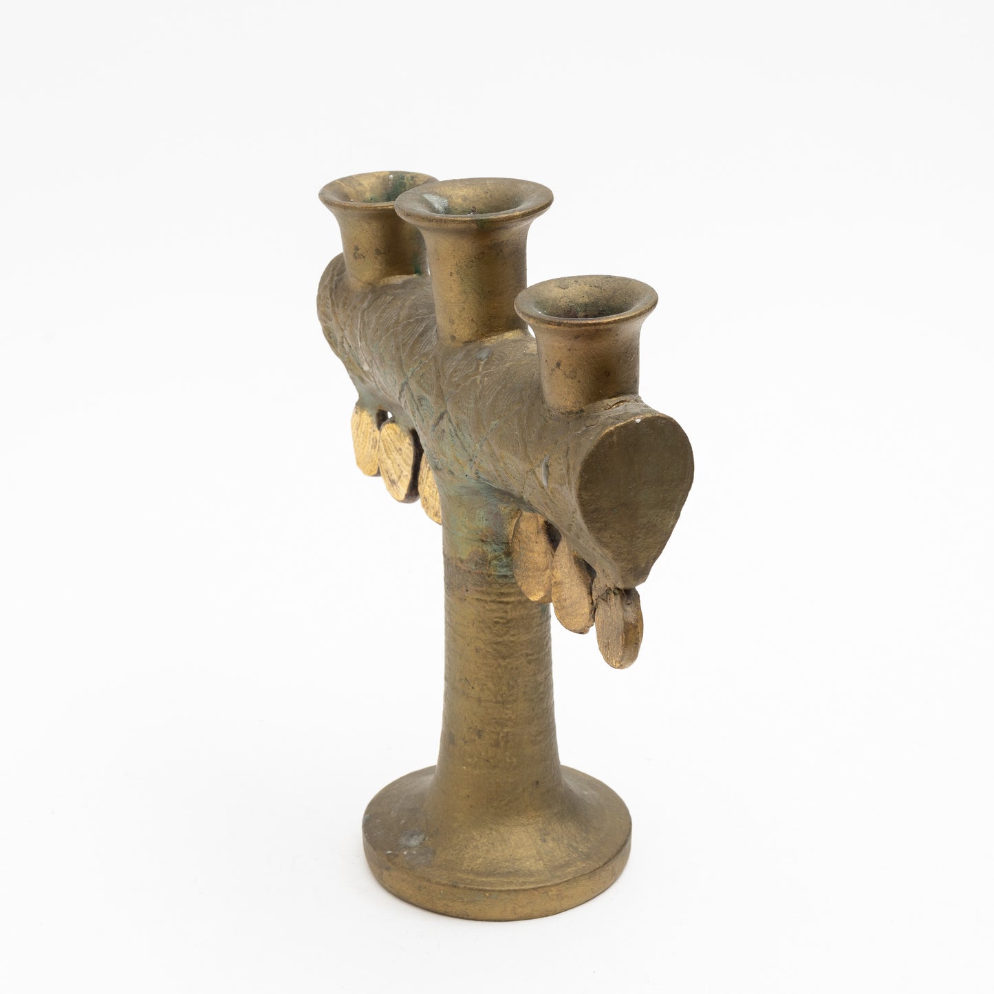 Lisa Larson stoneware "Medallion" chandelier, Gustavsberg Sweden 1960