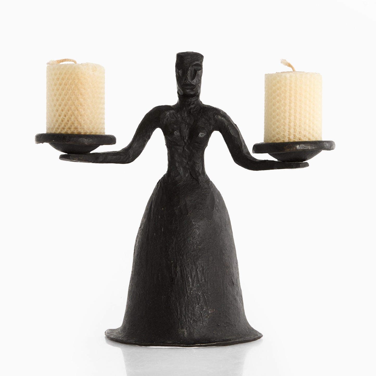 Candelabra hand made in wrought iron France 1960