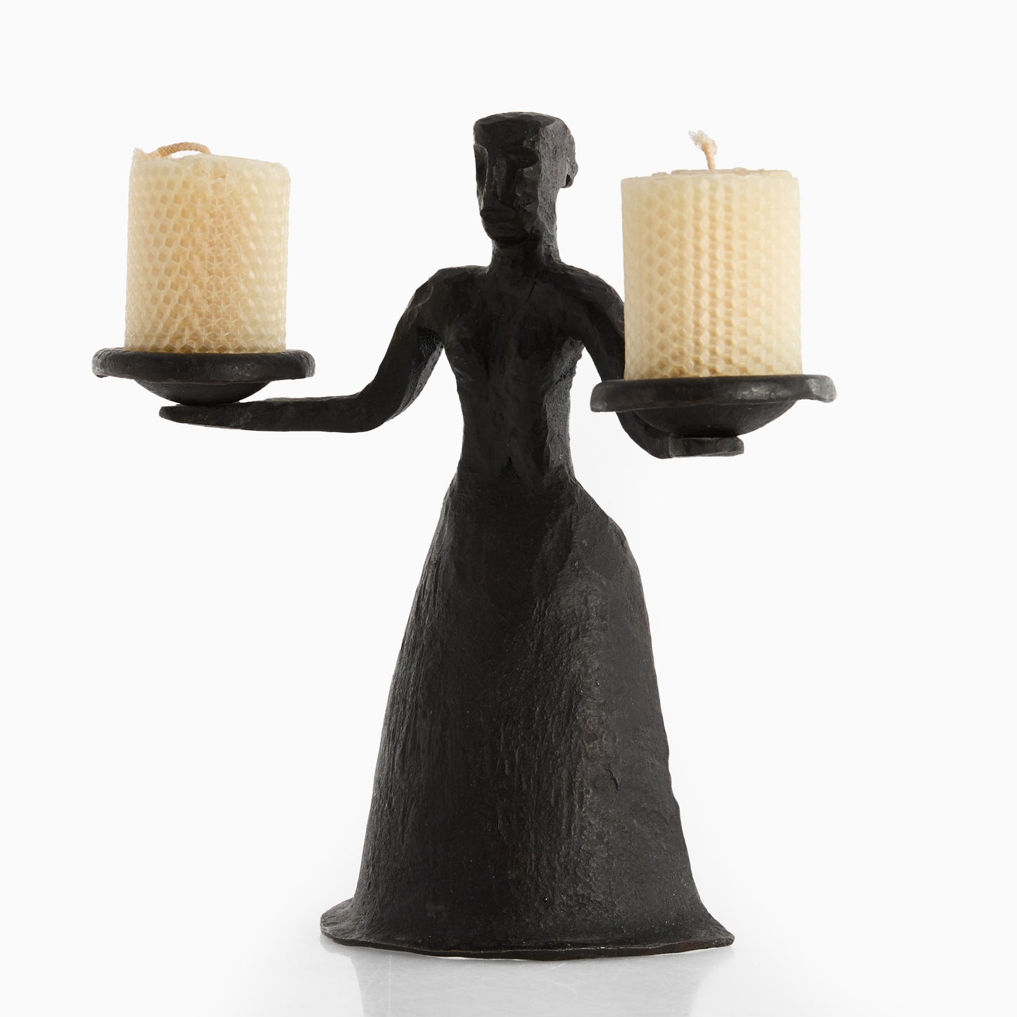 Candelabra hand made in wrought iron France 1960