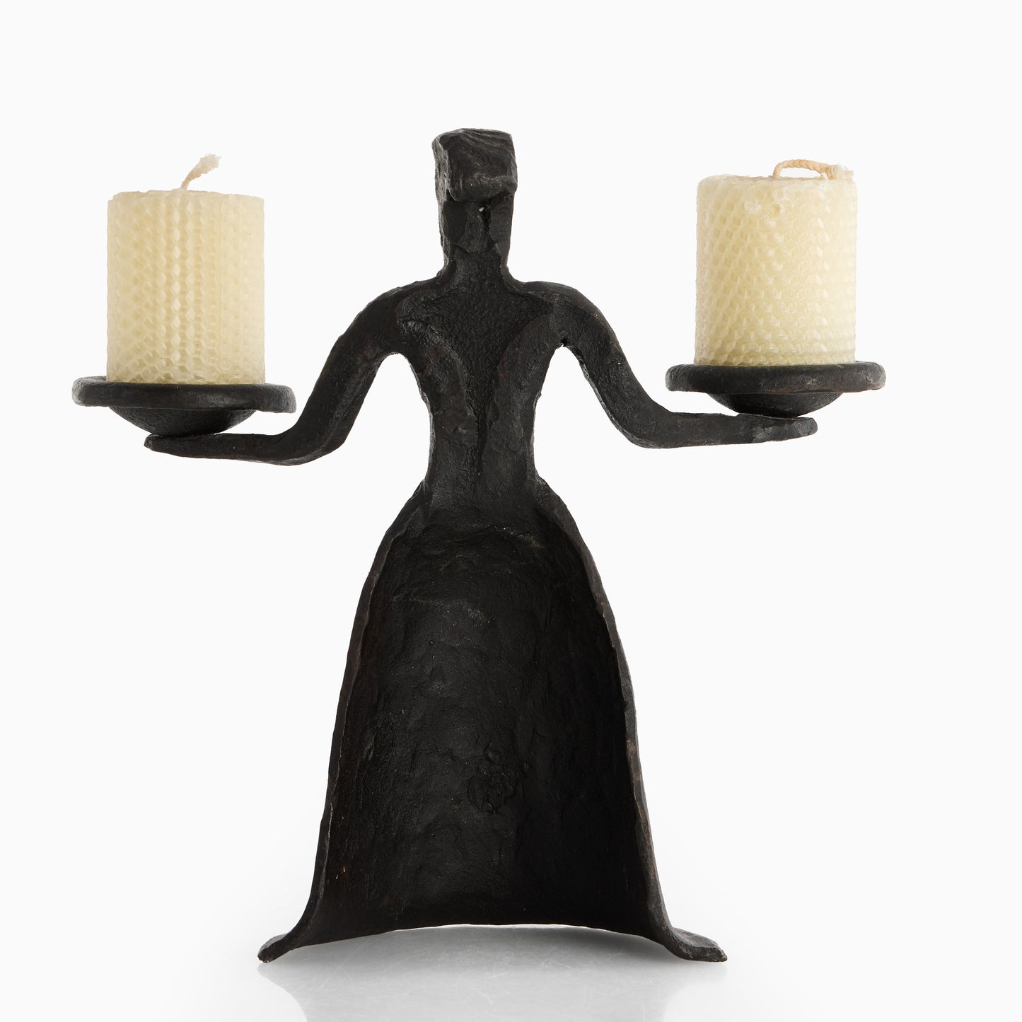 Candelabra hand made in wrought iron France 1960