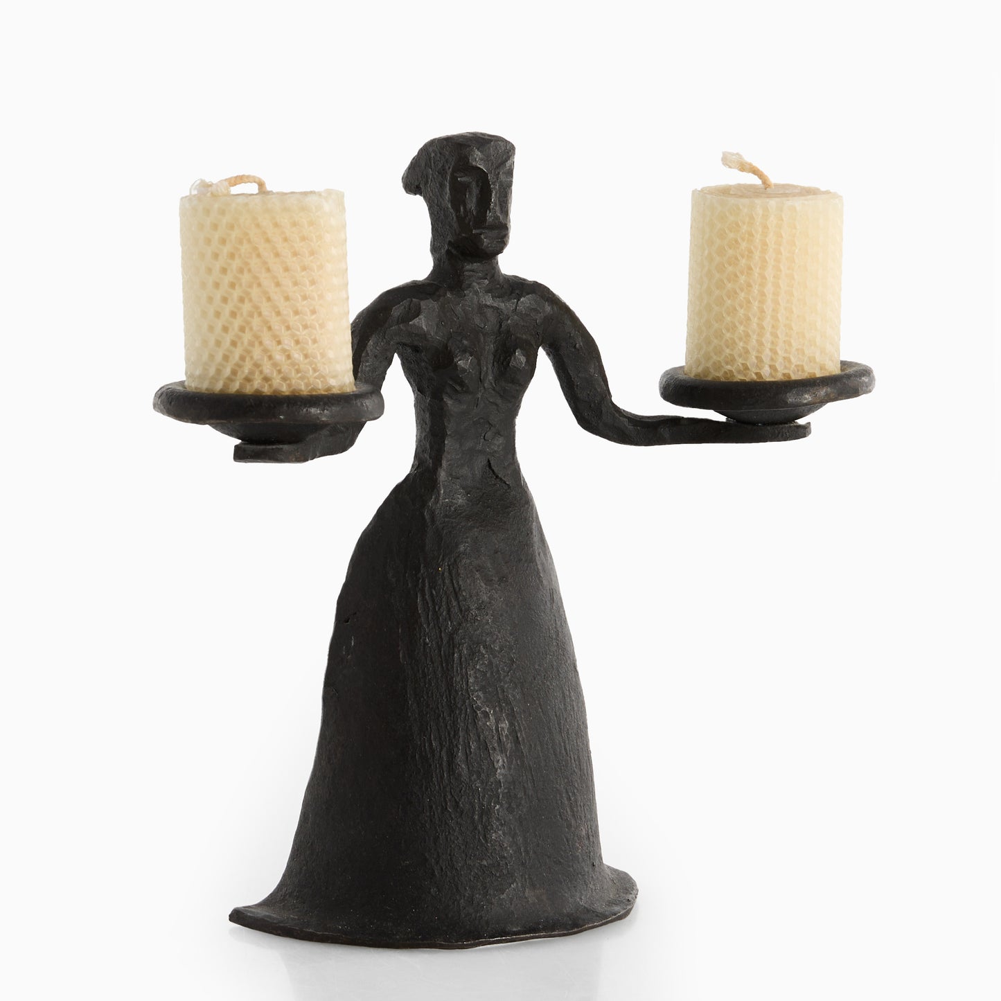 Candelabra hand made in wrought iron France 1960