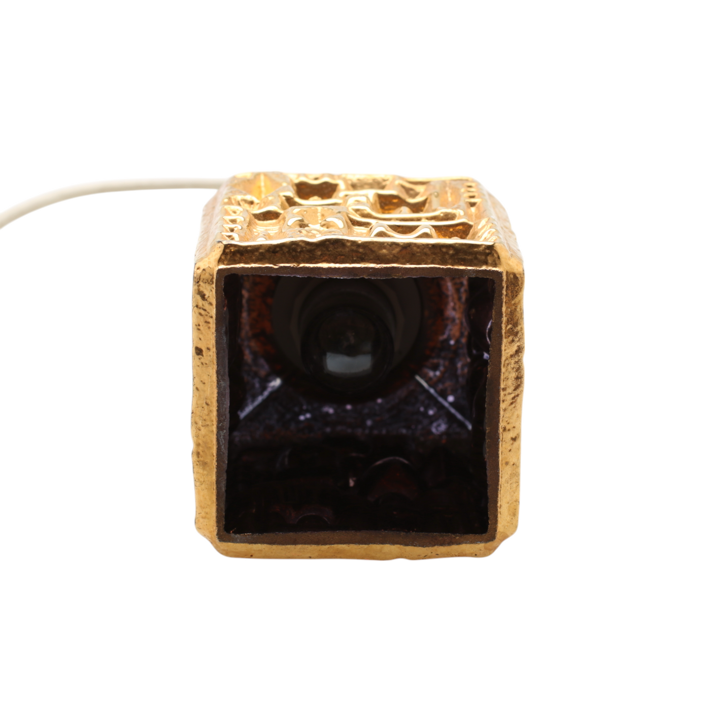 Sculpted glass pendant anonymous artist France around 1960