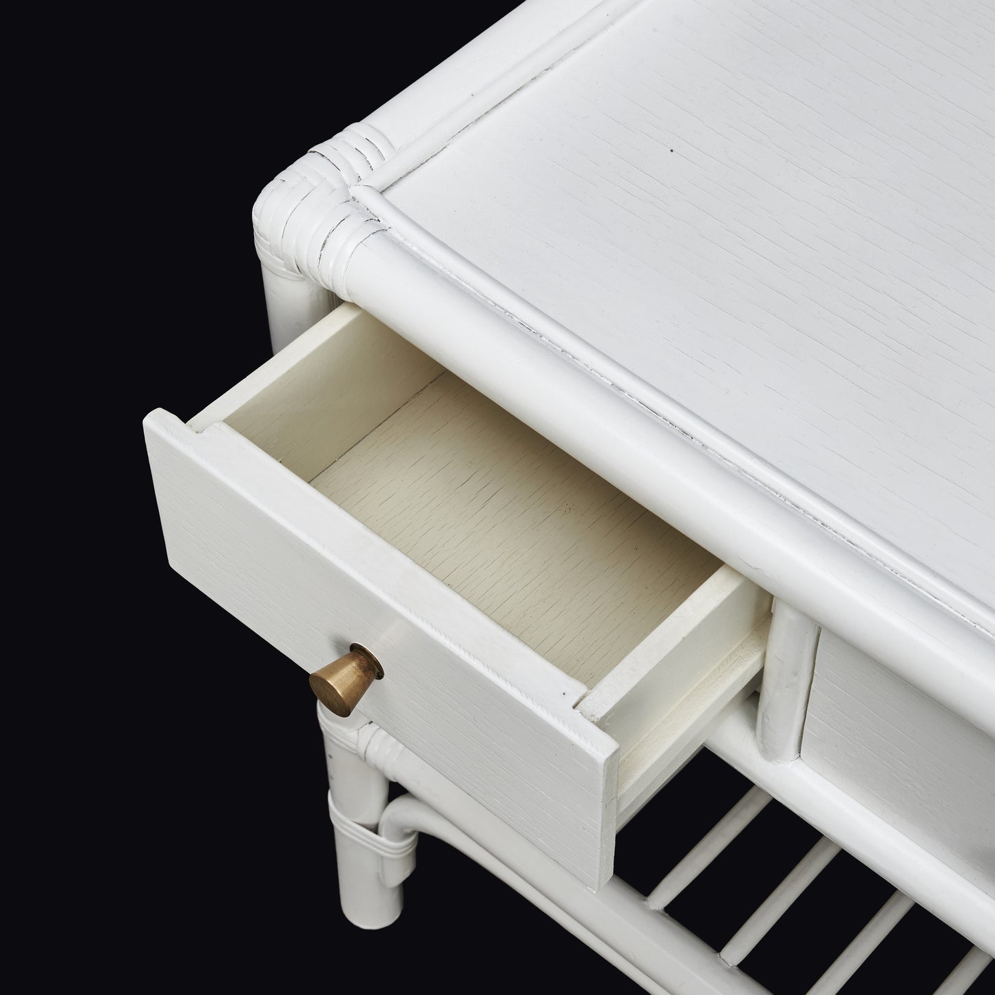 Kenneth Bergenblad pair of Nightstand white wood for DUX, Sweden, 1960