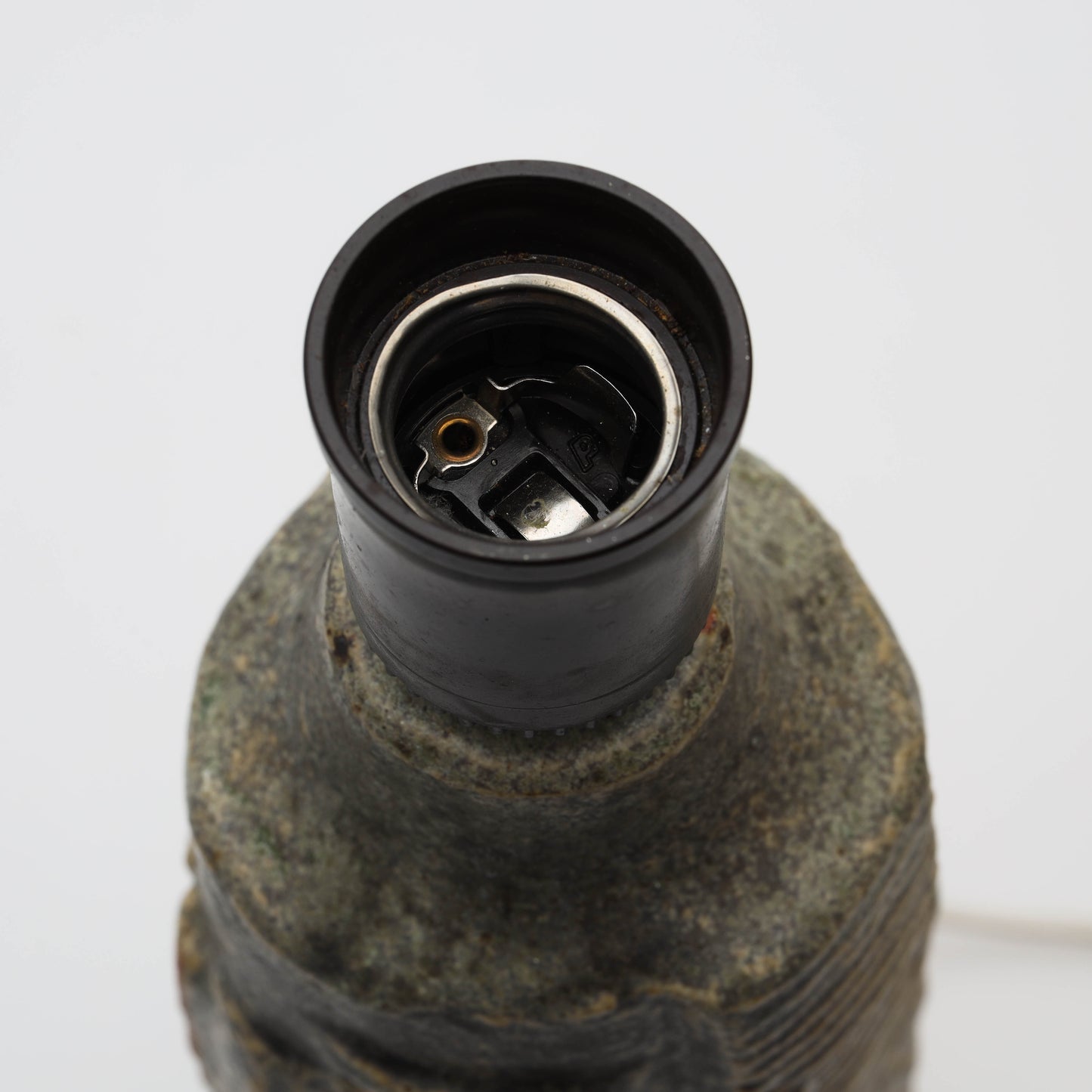 Bernard Rooke stoneware table lamp, stamped from England 1960