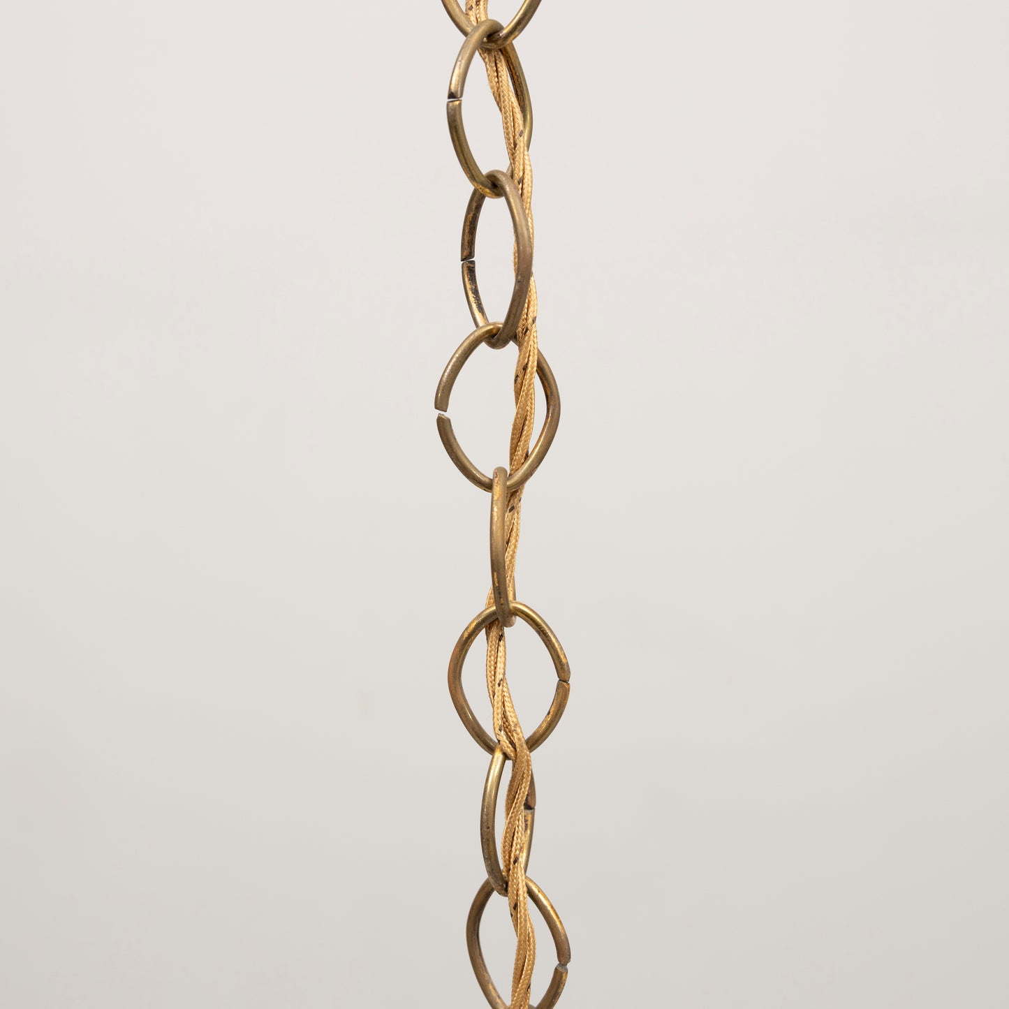 Fontana Arte by Pietro Chiesa Light pendant Glass and brass Italy 1950