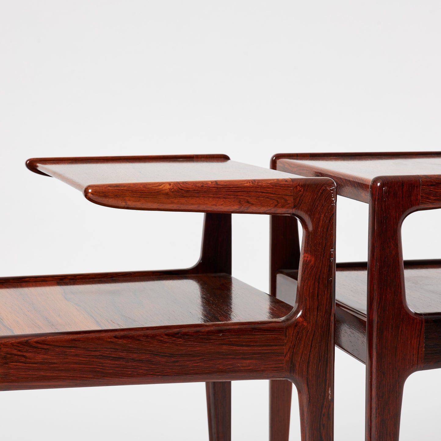 Kurt Ostervig A pair of Jason Danmark side tables Denmark 1960 Signed
