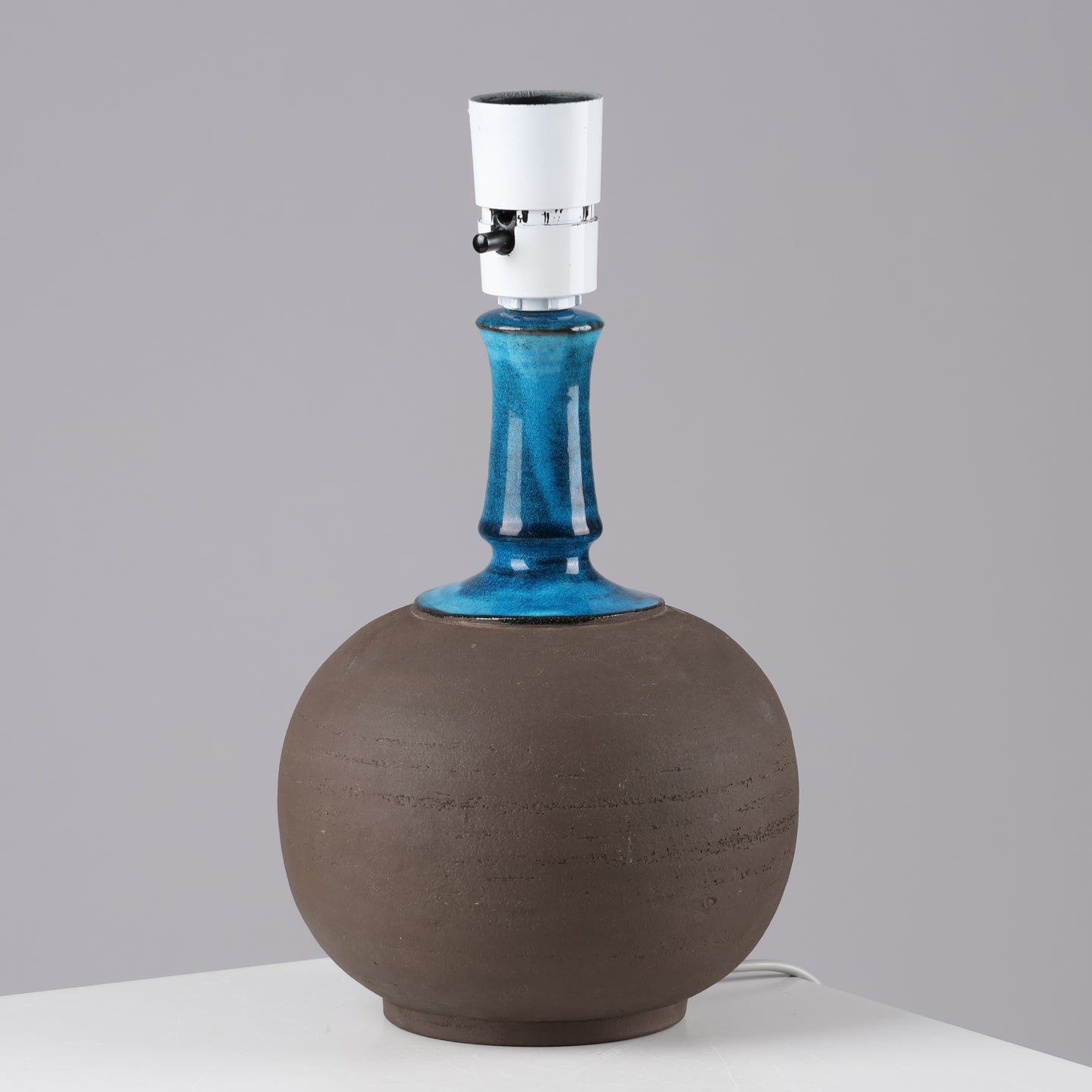 Nils Kahler table lamp ceramic Herman A. Kähler, Denmark, 1960 signed