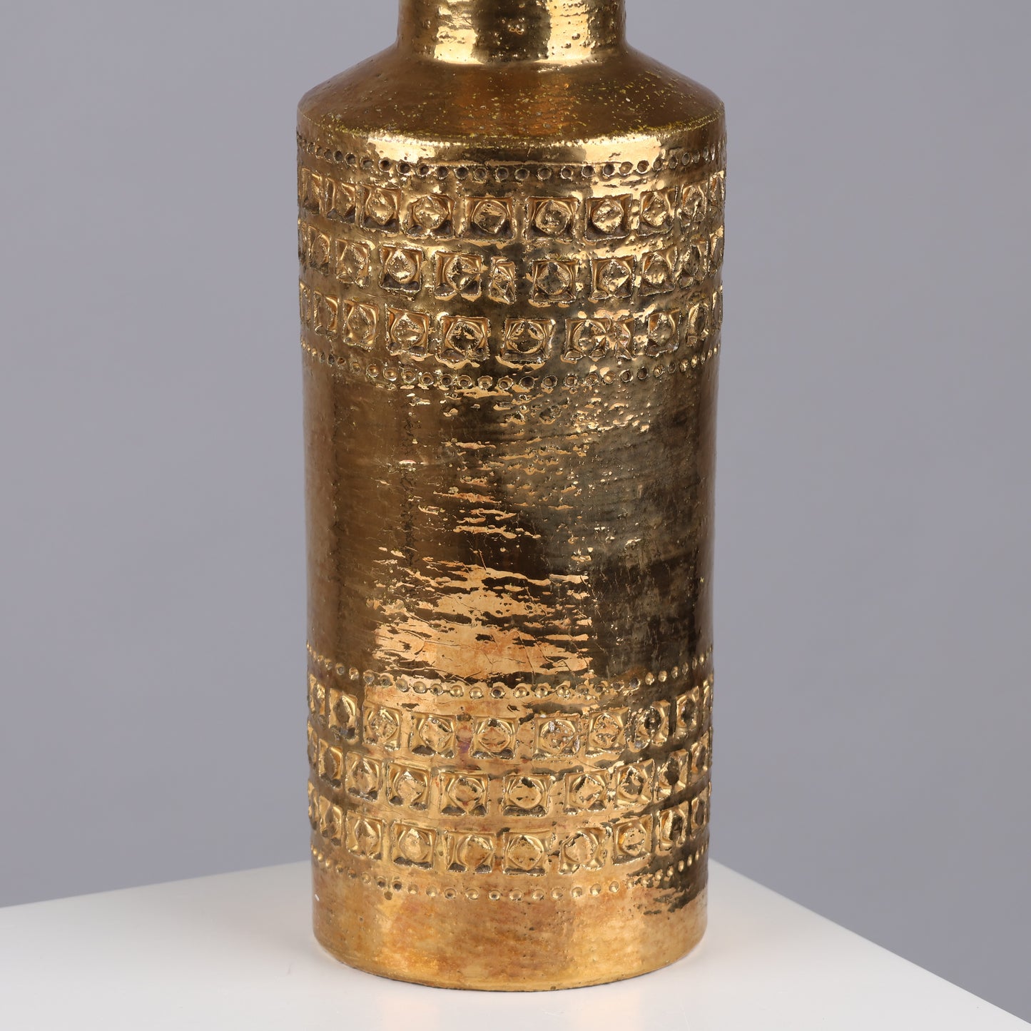 Bitossi gold lamp by Aldo Londi Sweden 1960