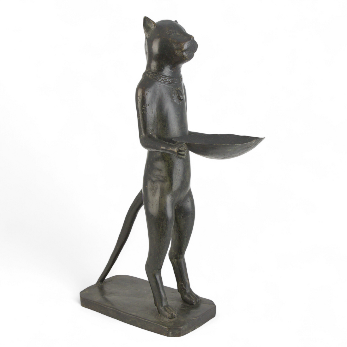 Diego Giacometti style bronze statue "le chat maitre d'hotel" France 1970