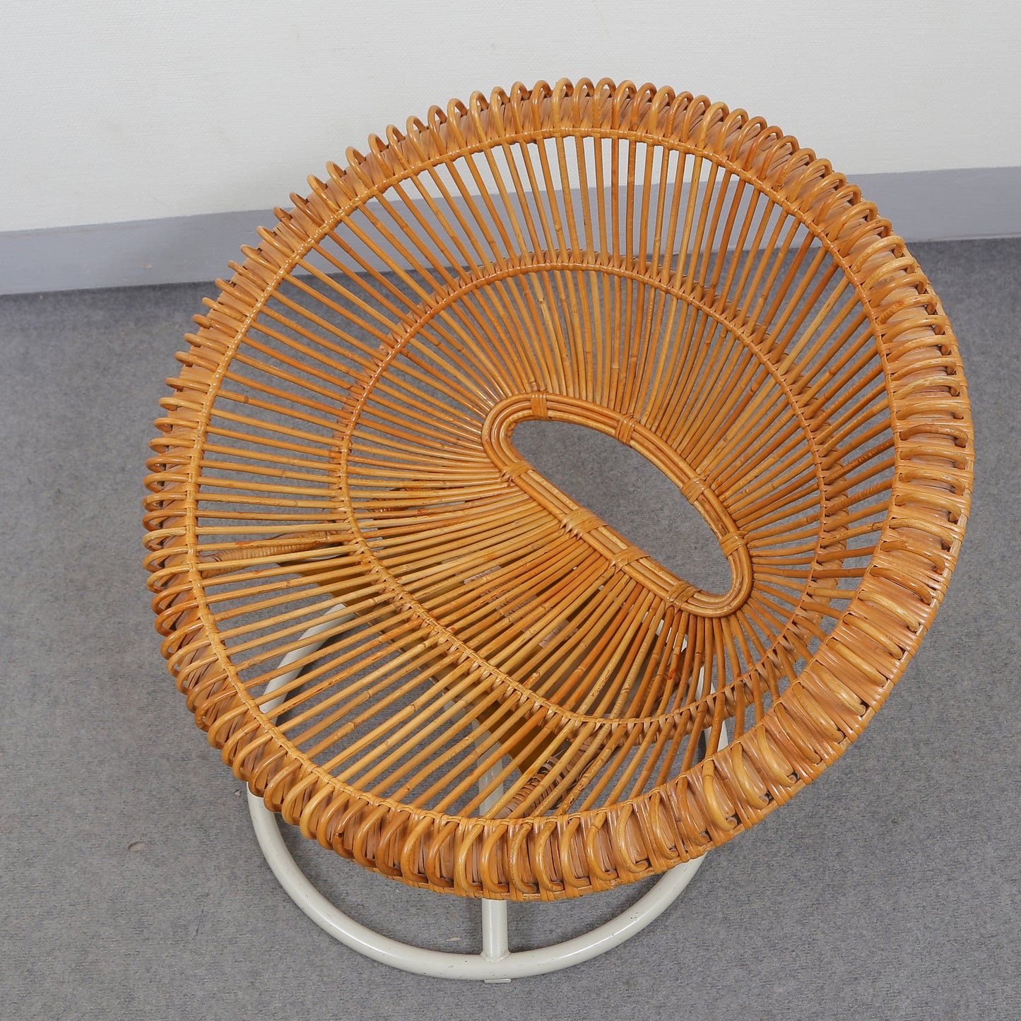 "Rondo" armchair rattan Göte Möbler Nässjö AB Sweden 1960s