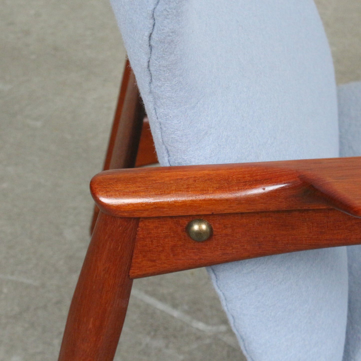 Ib Kofod Larsen armchair "Carlo" Wingback by Carlo Garn Denmark 1960