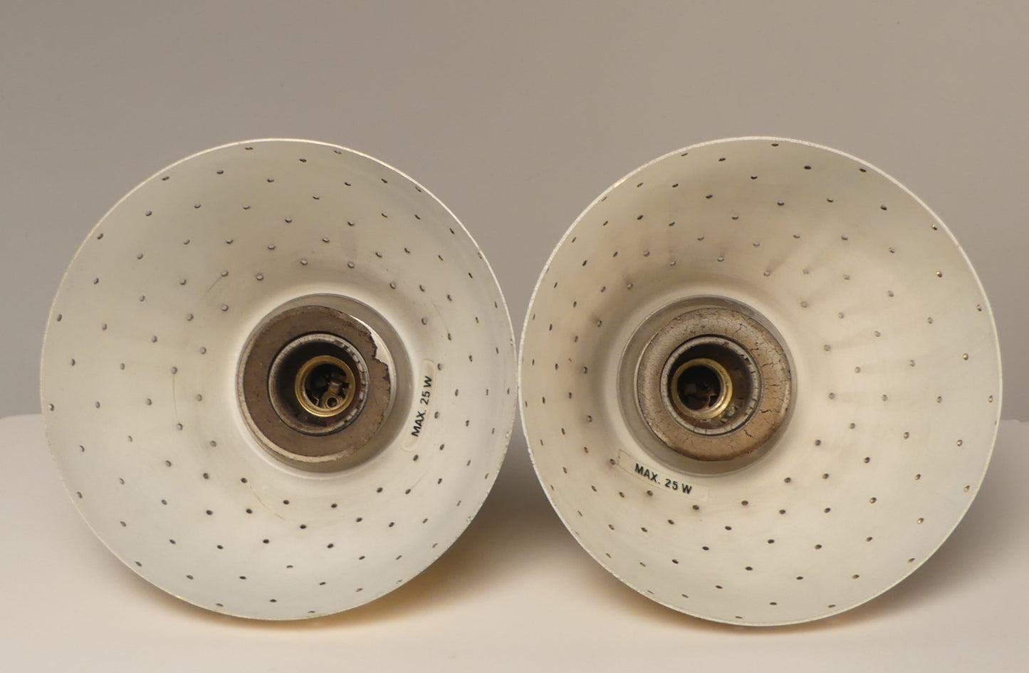 Hans-Agne Jakobsson Perforated Brass Pendants for Markaryd 1960