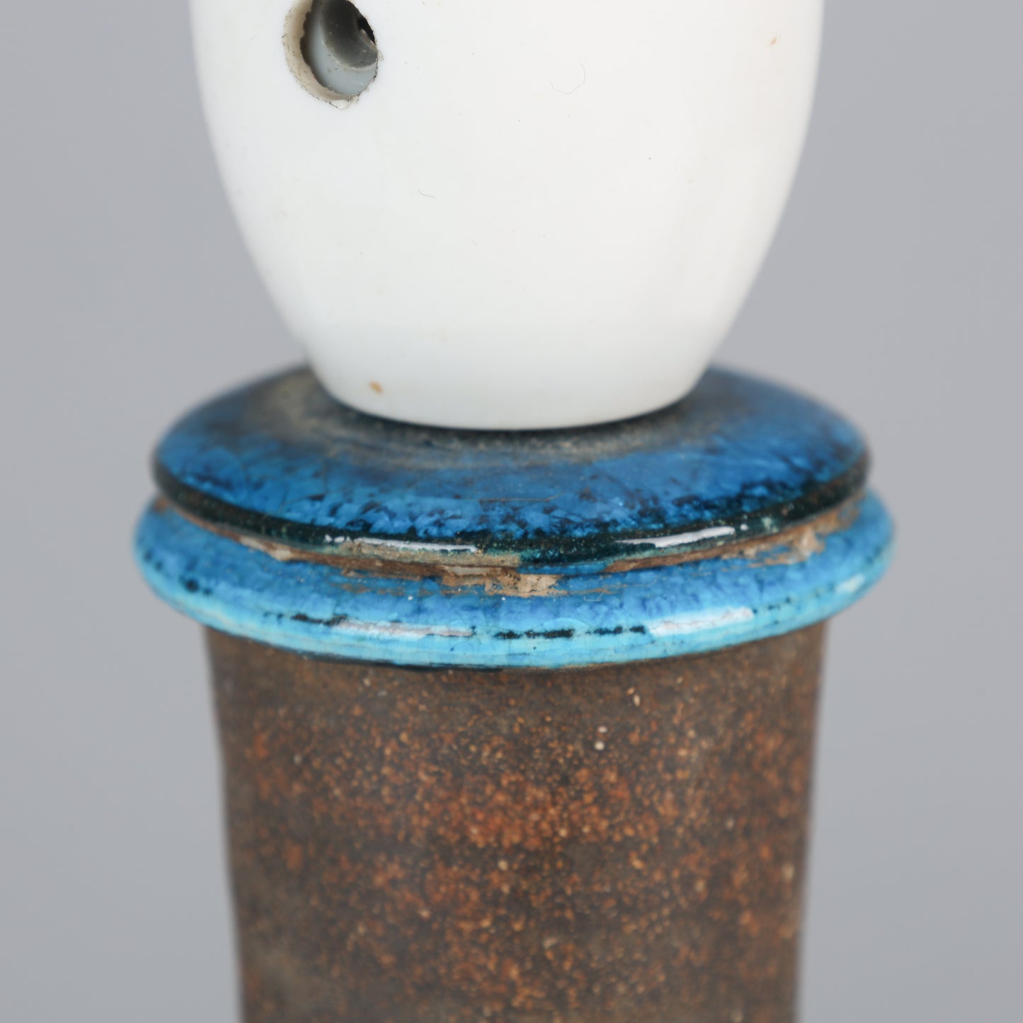 Nils Kahler table lamp ceramic Herman A. Kähler, Denmark, 1960 signed