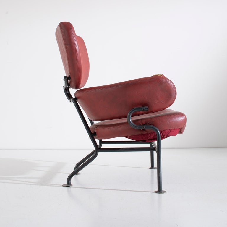 Franco Albini PL19 Tre Pezzi Armchair for Poggi Pavia Italy Circa 1959