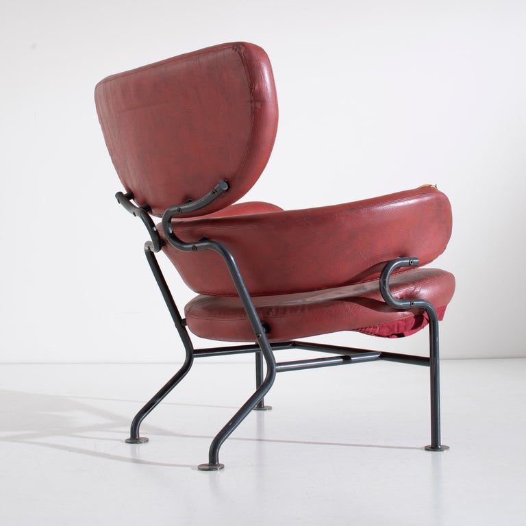 Franco Albini PL19 Tre Pezzi Armchair for Poggi Pavia Italy Circa 1959