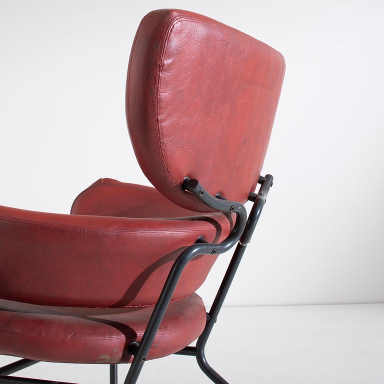 Franco Albini PL19 Tre Pezzi Armchair for Poggi Pavia Italy Circa 1959