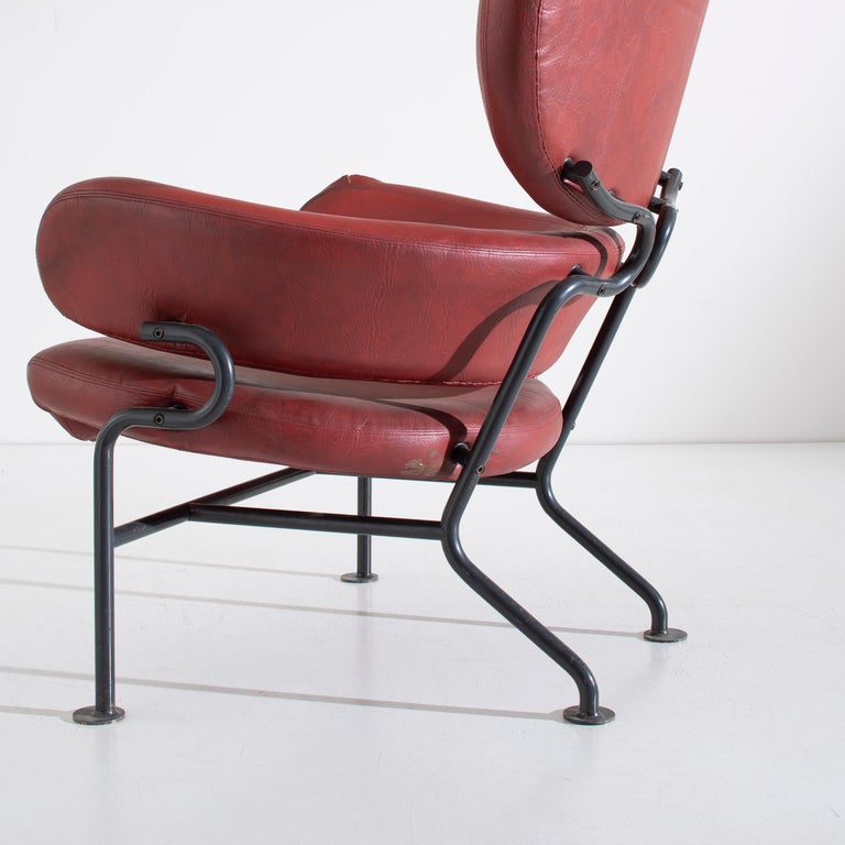 Franco Albini PL19 Tre Pezzi Armchair for Poggi Pavia Italy Circa 1959