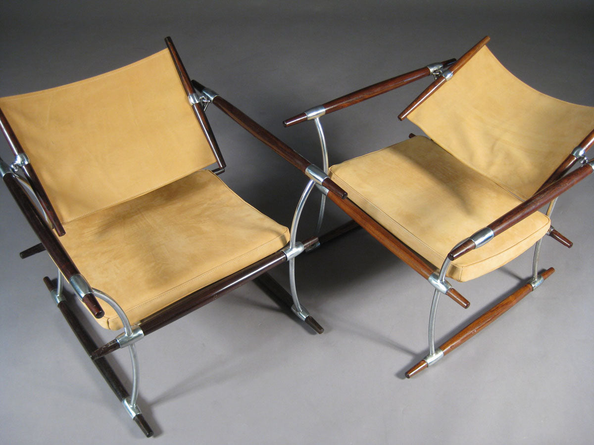 Jens Harald Quistgaard set of 2 Armchairs and Coffee Table "Stokke" in Rosewood