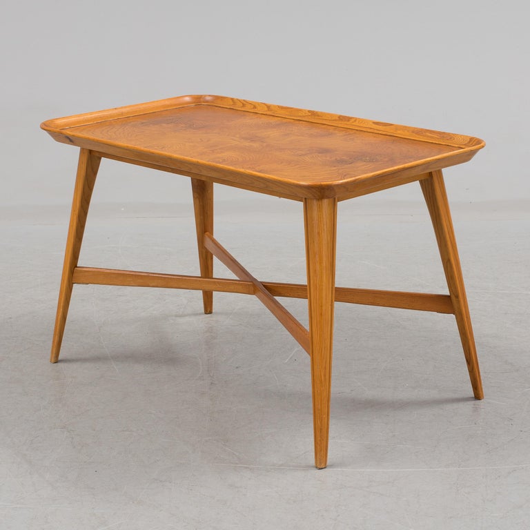 Oak and Birch Low Table Sweden, 1940