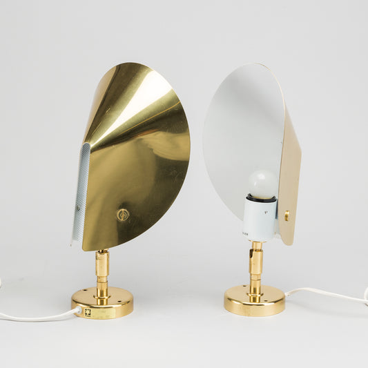 Aneta wall lights brass Sweden 1970