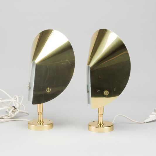 Brass Sconces by Aneta Sweden 1970's 4 Vintage Pieces Available