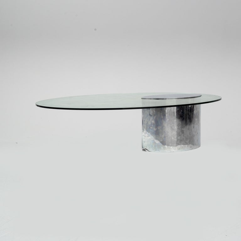 Cini Boeri - Glass top coffee table Lunario model for Knoll