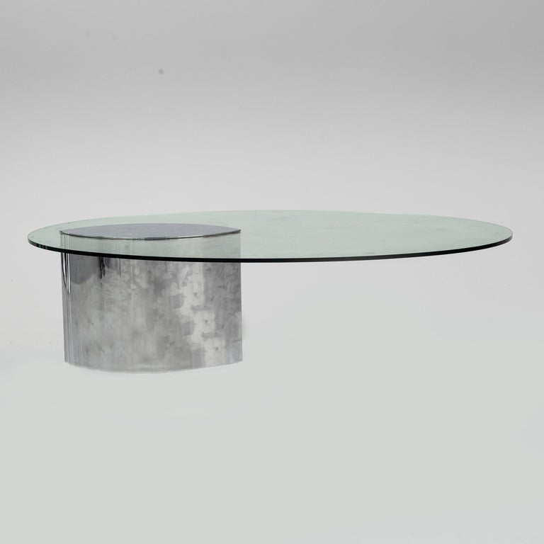 Cini Boeri - Glass top coffee table Lunario model for Knoll