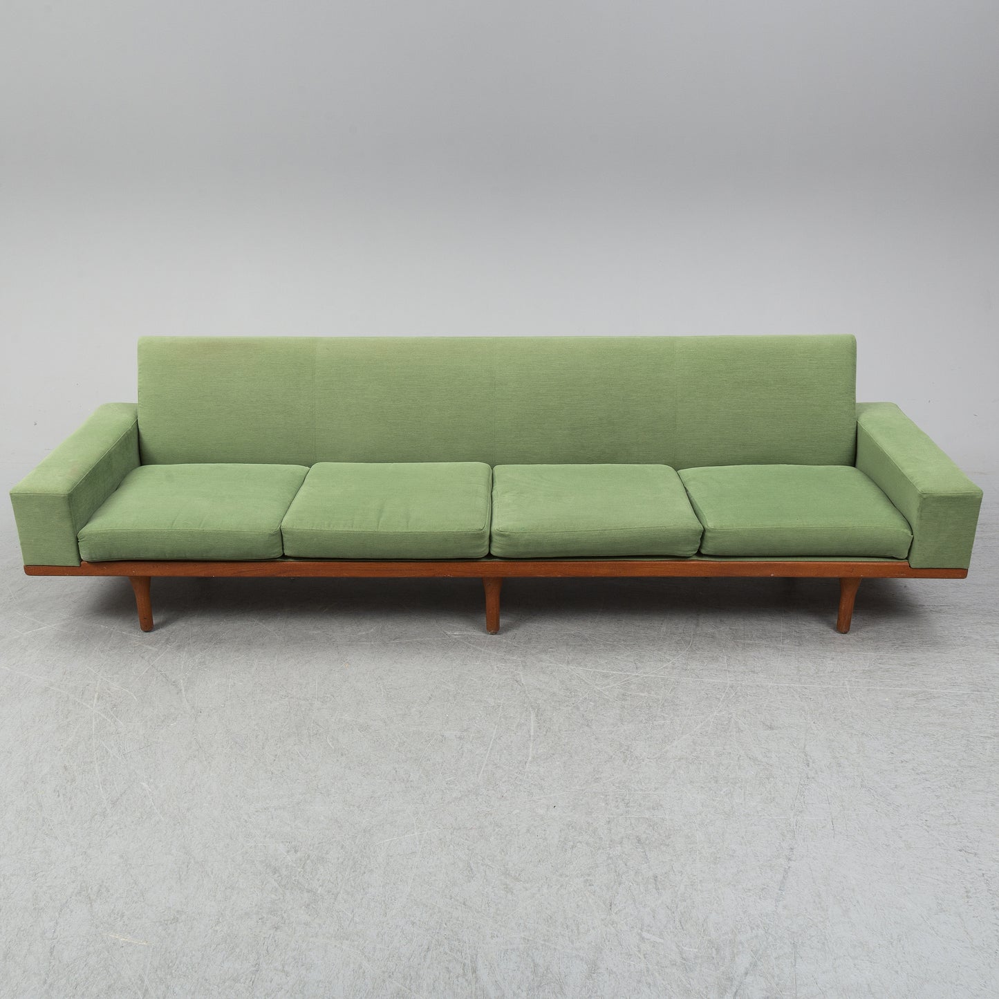 ILLUM WIKKELSØ, a sofa 'Australia Modell 50-4' for Søren Willadsen, with ottoman