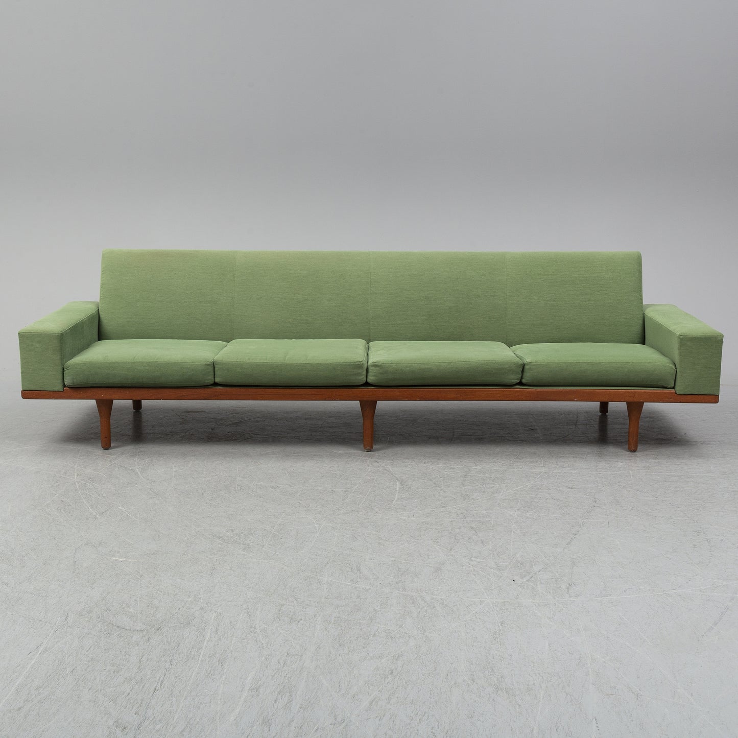 ILLUM WIKKELSØ, a sofa 'Australia Modell 50-4' for Søren Willadsen, with ottoman