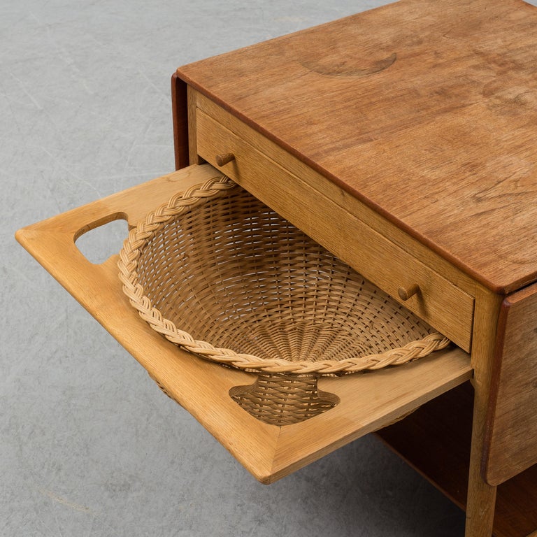 Hans J Wegner - Oak Sewing Table - Designed for Andreas Tuck Denmark