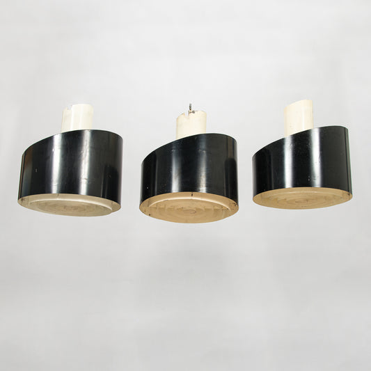 Oversized Metal Ceiling Light by Laaksonen & Poika, Finland, 1960