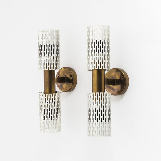 Harald Notini Rare Pair of Sconces Model 11262 for Bohlmarks, 1950