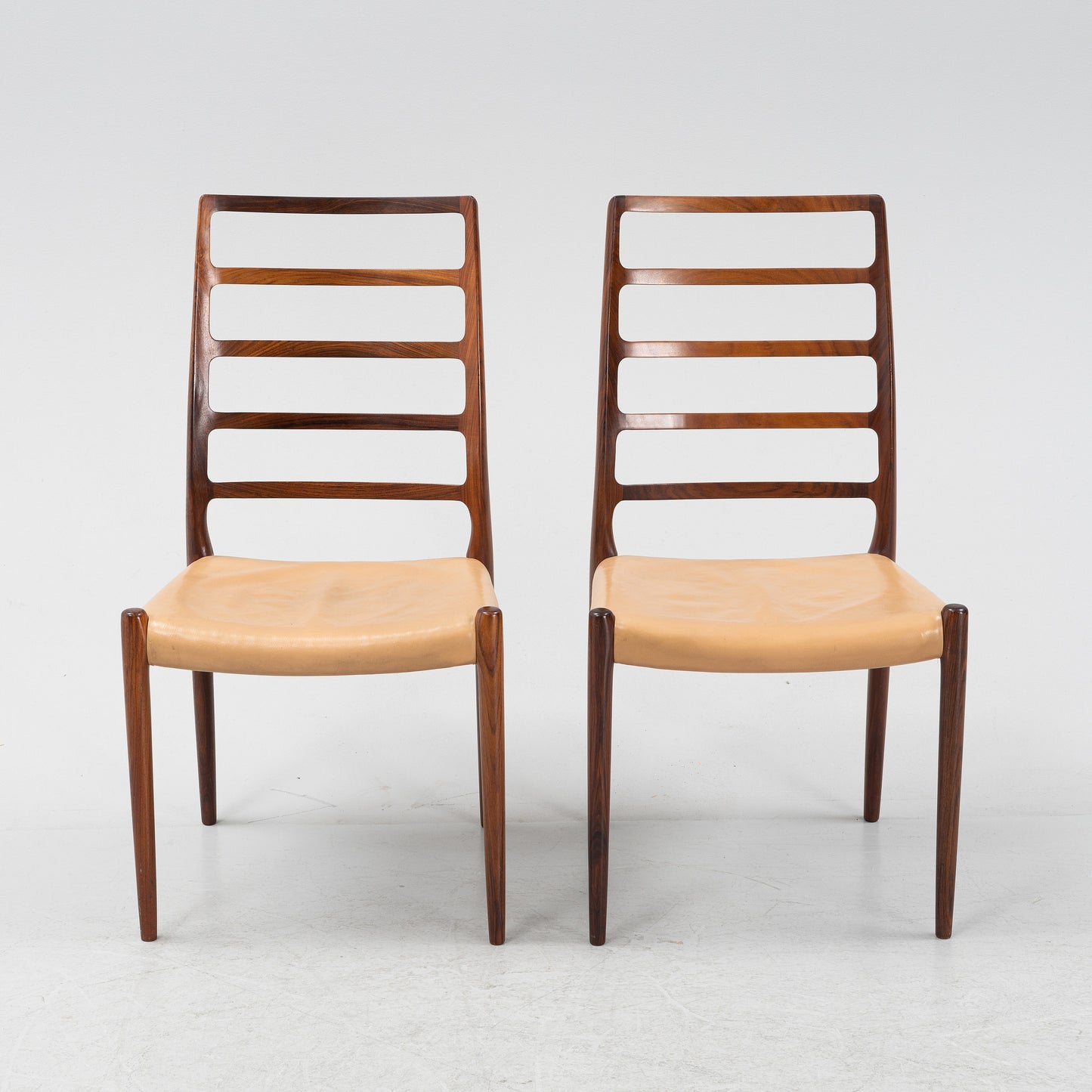 Neils Otto Moller Dining Chairs Mod 82, Set of 8 in Rosewood Denmark 1960