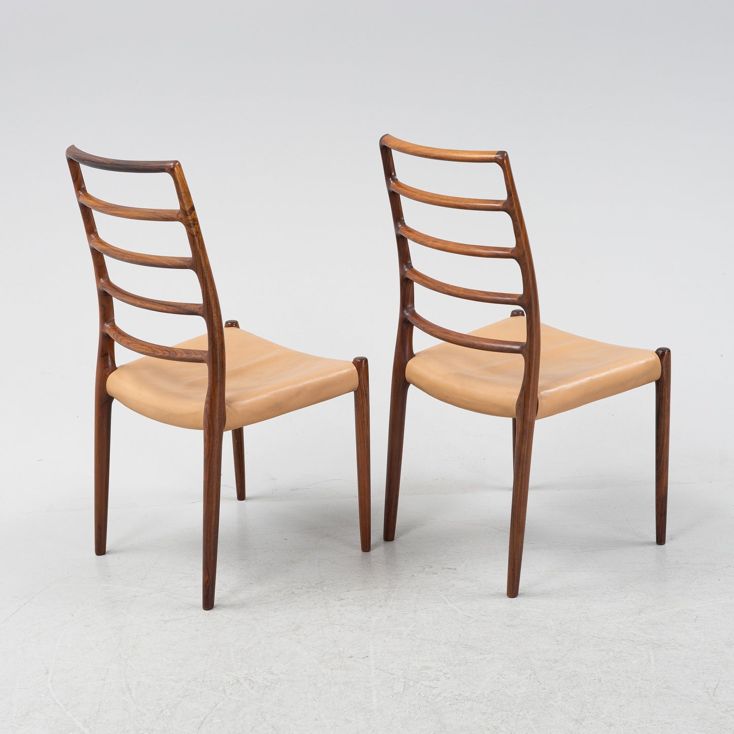 Neils Otto Moller Dining Chairs Mod 82, Set of 8 in Rosewood Denmark 1960