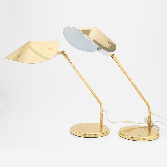 Table Lamp Desk Lamp by Aneta  in Brass Sweden 1970s