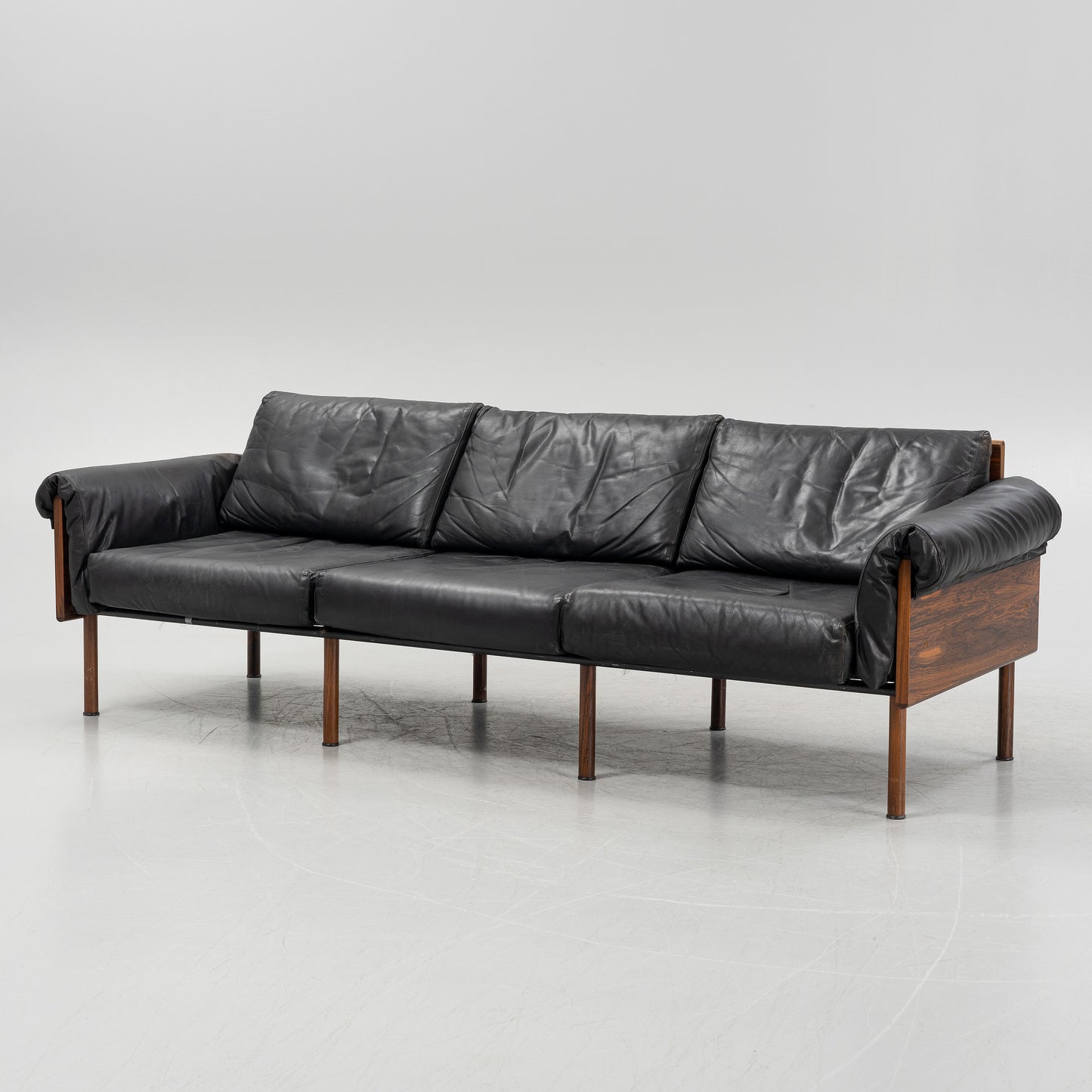 Yrjö Kukka a Rosewood Sofa Model Ateljee for Haimi Finland, 1960