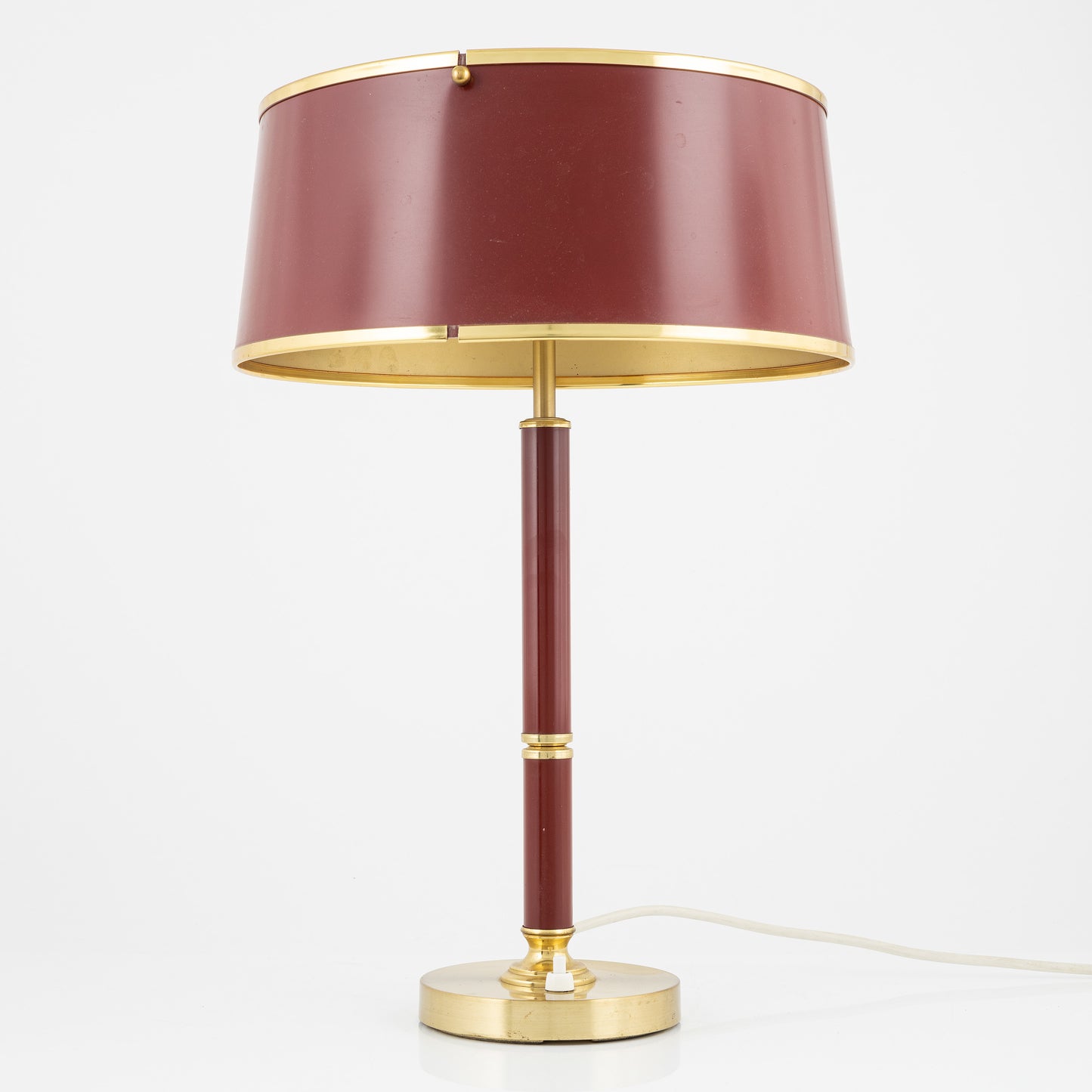 Borens table lamp Model 8423 red lacquer Sweden 1970