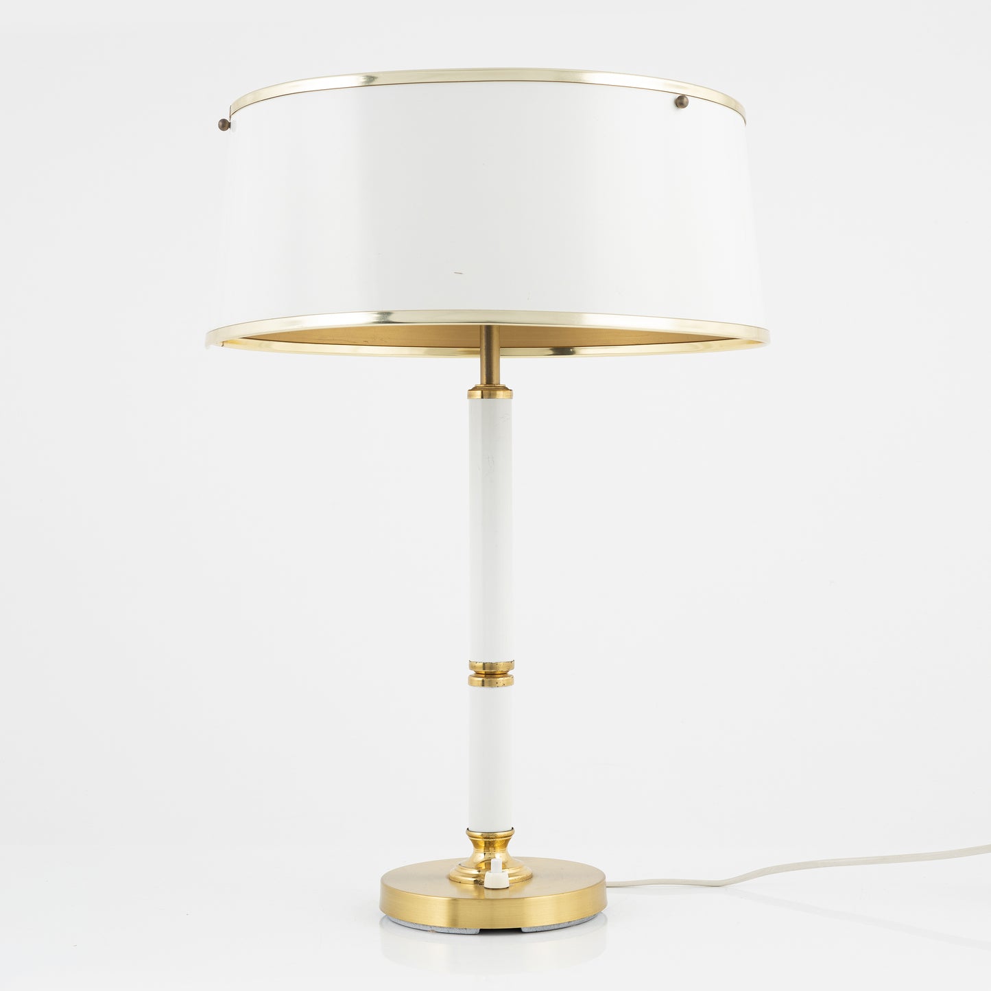 Borens Table Lamp Model 8423 white lacquer Sweden 1970s