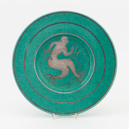 Wilhelm Kage dish  "Argenta" Gustavsberg Sweden 1950. Signed and Dated
