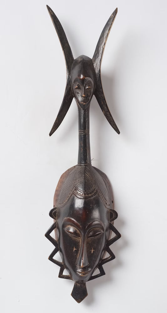 African mask Yaure tribe Ivory Coast Circa 1950