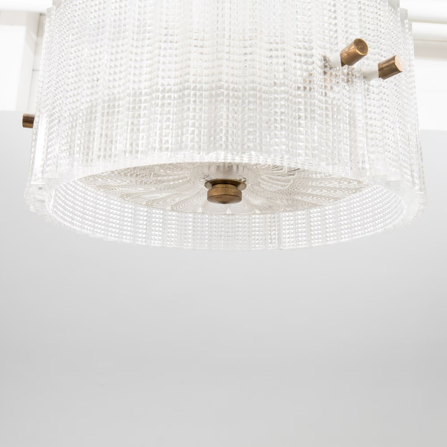 Carl Fagerlund for Orrefors pendant light Sweden 1960