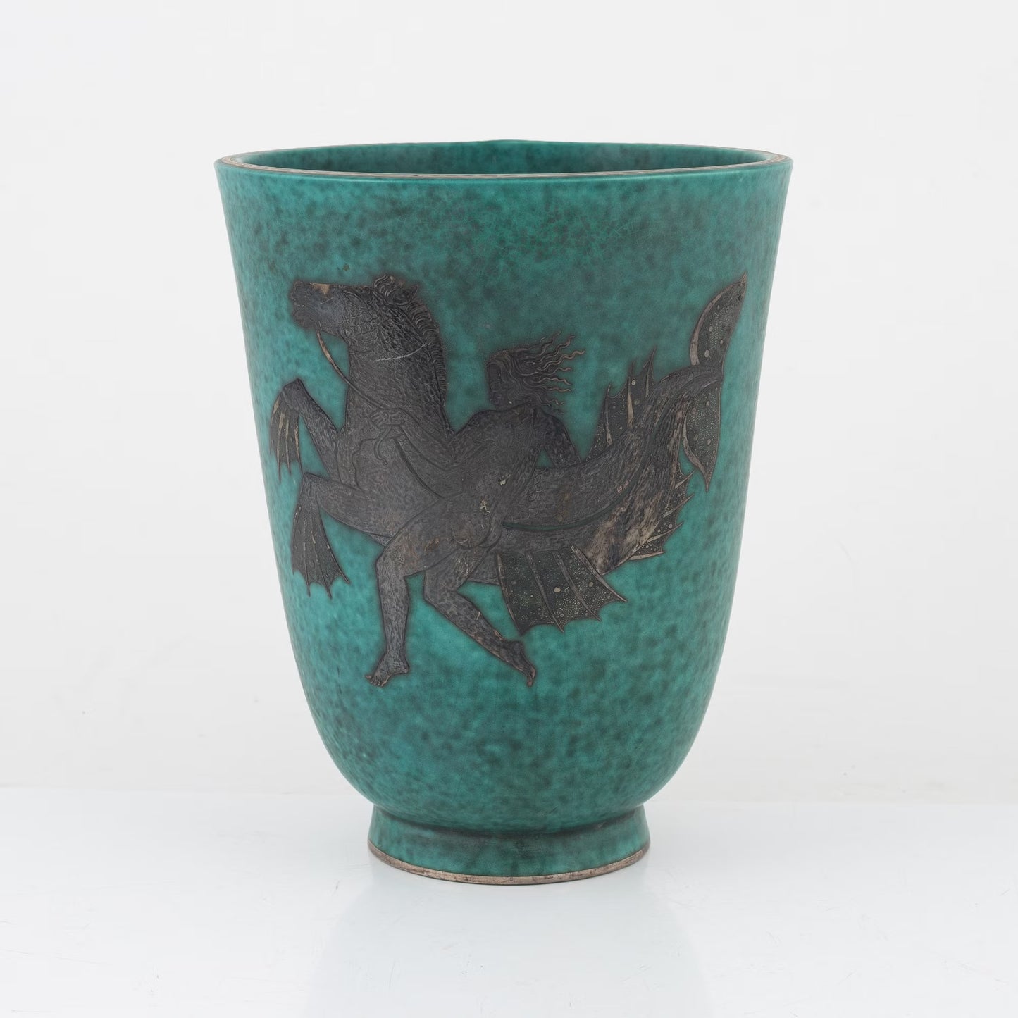 Wilhelm Kage Vase ‘Argenta’ for Gustavsberg Sweden 1935 Signed