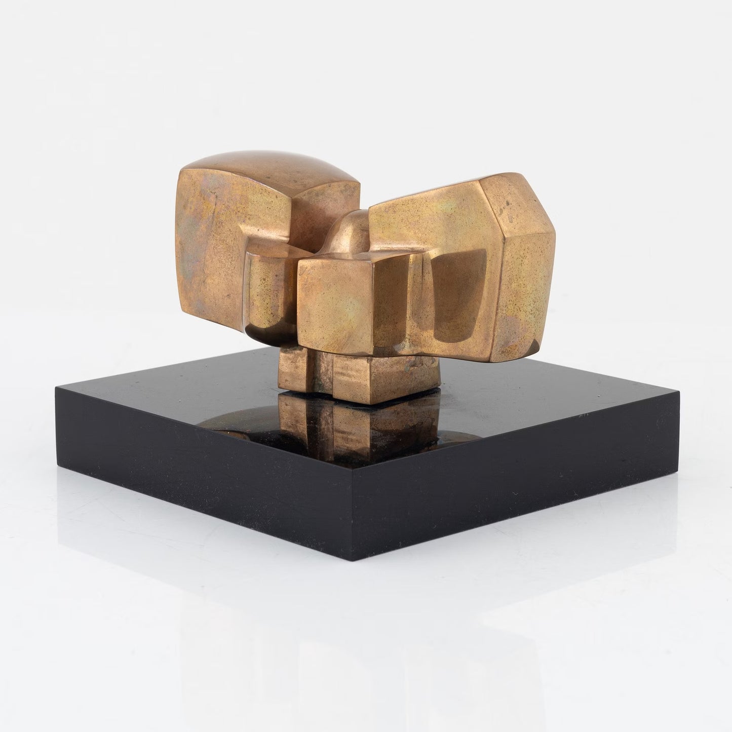 Jose Luis Sanchez Solid Bronze Sculpture Spain 1970 Signed