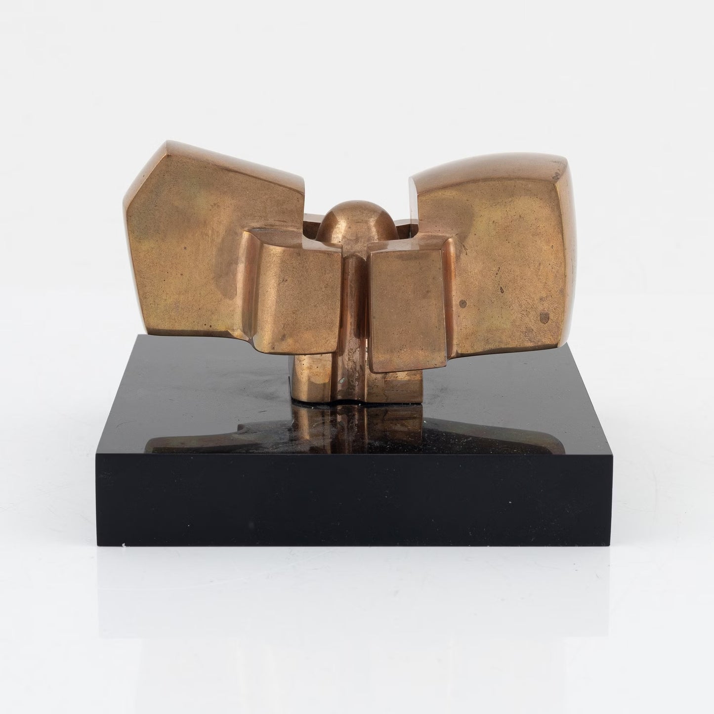 Jose Luis Sanchez Solid Bronze Sculpture Spain 1970 Signed