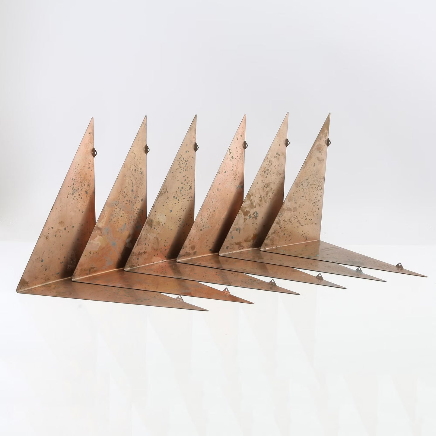 Poul Cadovius Butterfly shelves set of 6 Copper Denmark 1960