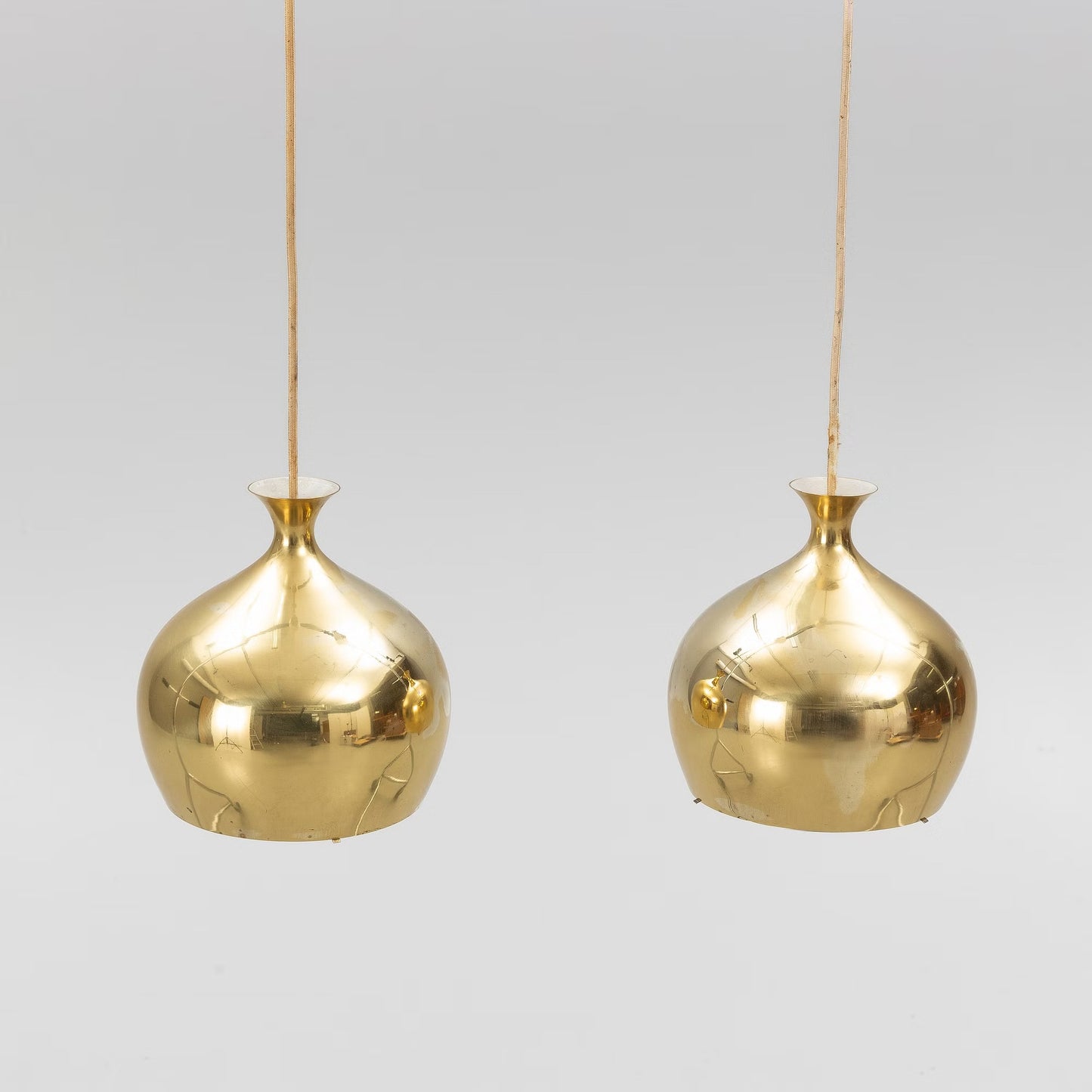 Helge Zimdal two "Löken" ceiling lamps Sweden 1970's