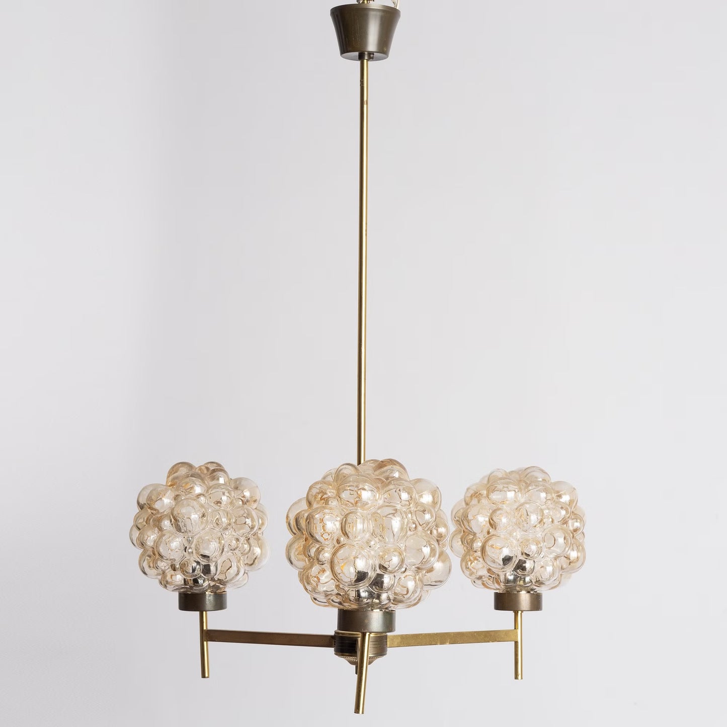 Helena Tynell Rare Bubble Chandelier Glashütte Limburg Germany 1960