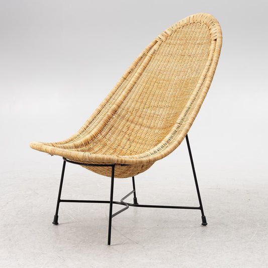 Kerstin Hörlin-Holmquist Easy Chair model "Stora Kraal" , Sweden, 1950s