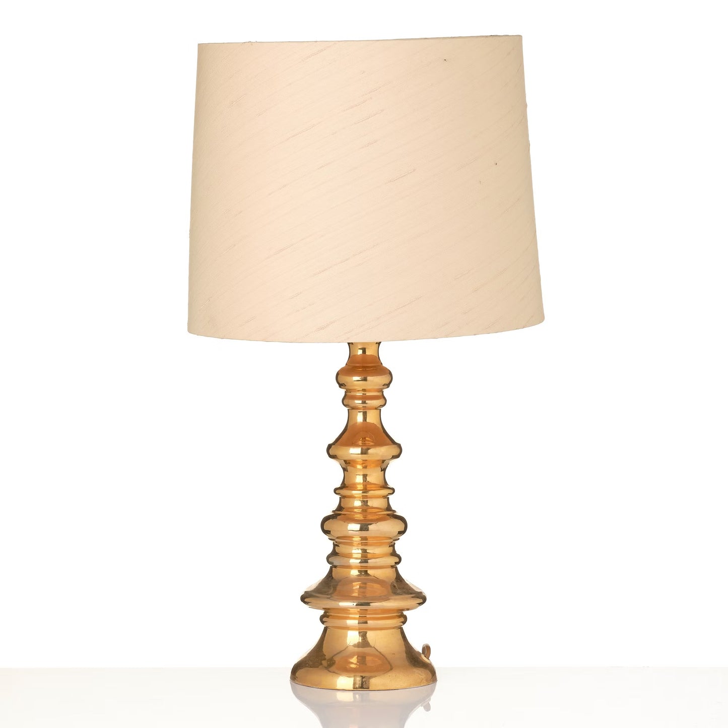 Bergboms Gold Glazed Ceramic Table Lamp model B-25 Sweden 960